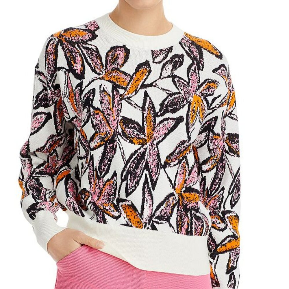 HUGO BOSS Fargareta Floral Intarsia Sweater